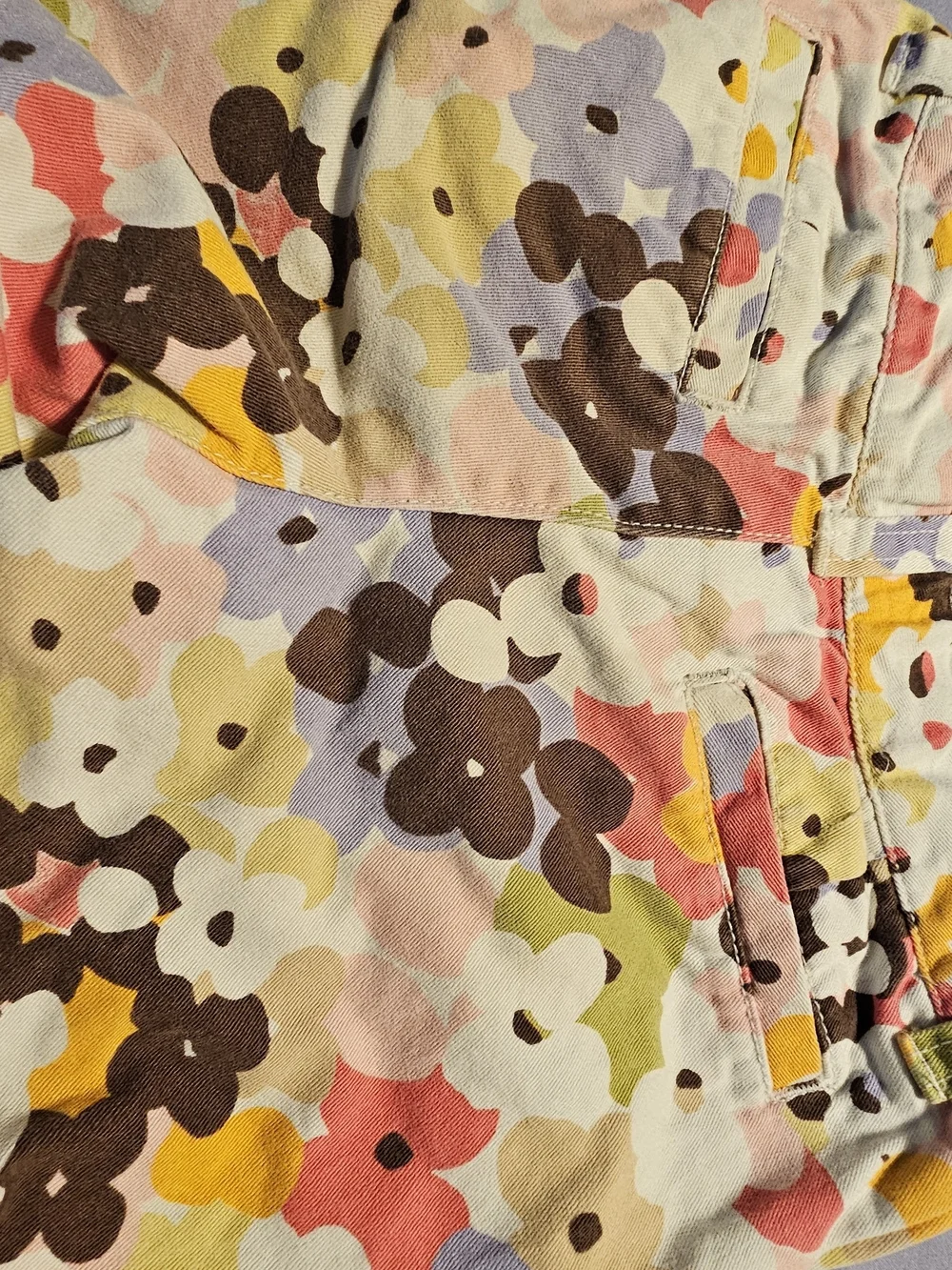 Gymboree Multicolor Floral Print Shorts - Pink, Red, Yellow, Purple, Brown